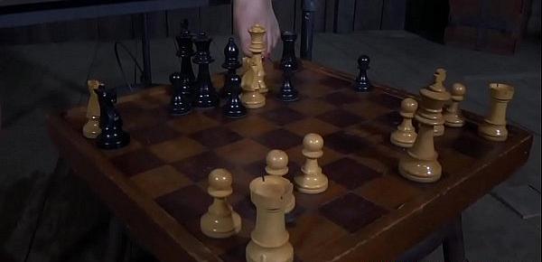  Caged sub humiliated with chess game